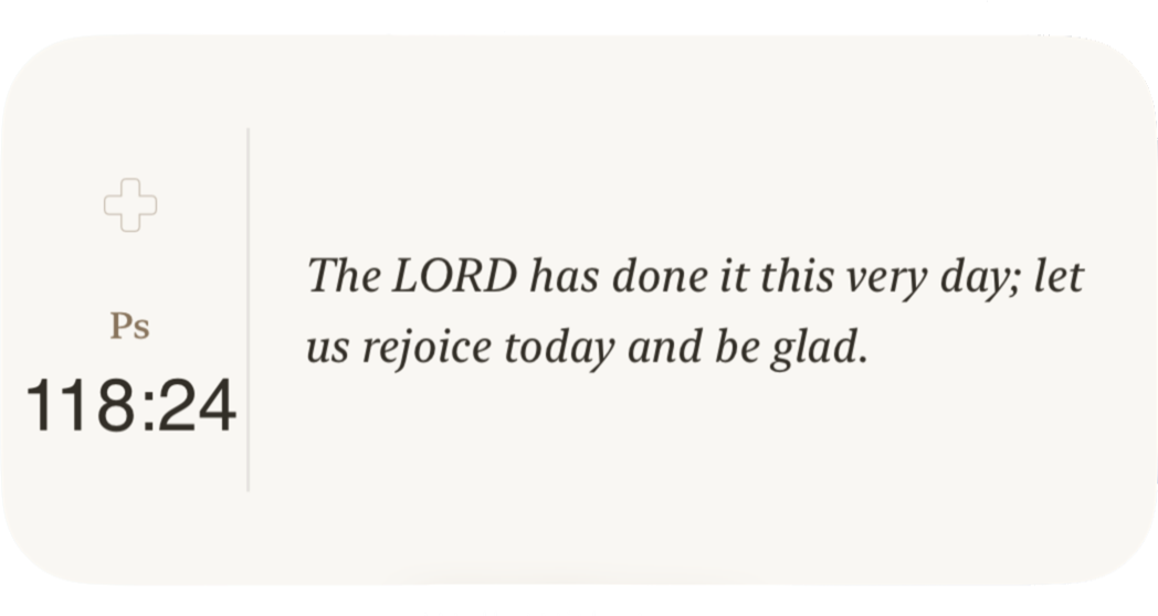 Medium widget showing verse text