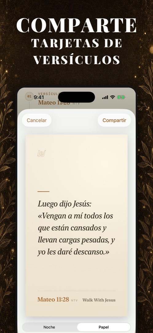 Comparte hermosas tarjetas de versículos bíblicos en tus historias de Instagram, en tema claro u oscuro